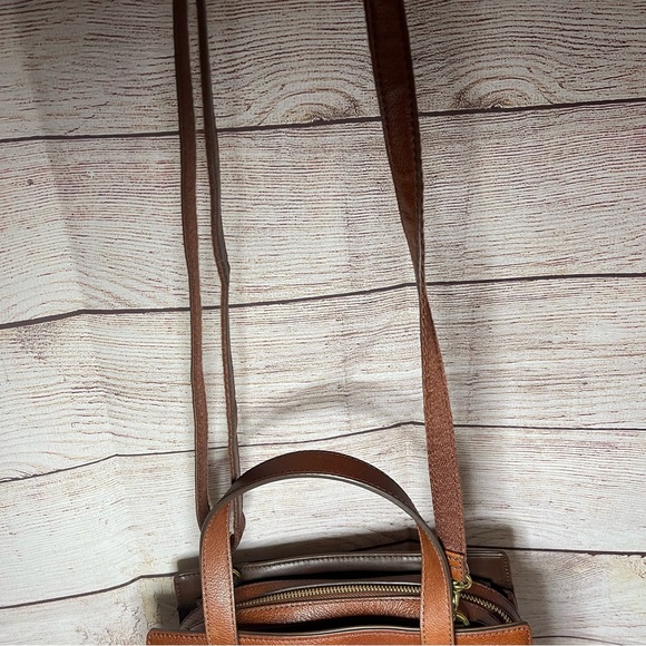 Fossil “Sara” Satchel Handbag Purse Leather - Picture 2 of 13